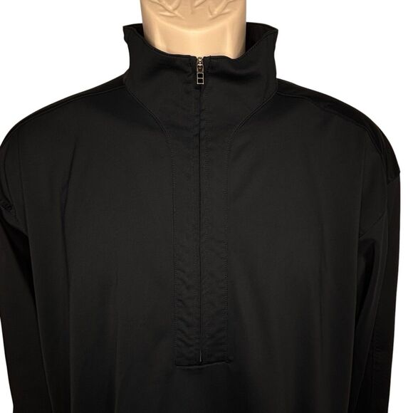 Nike Golf‎ Mens Medium M Dri-Fit Black 1/4 Zip Pullover Long Sleeve Jacket - Picture 13 of 16